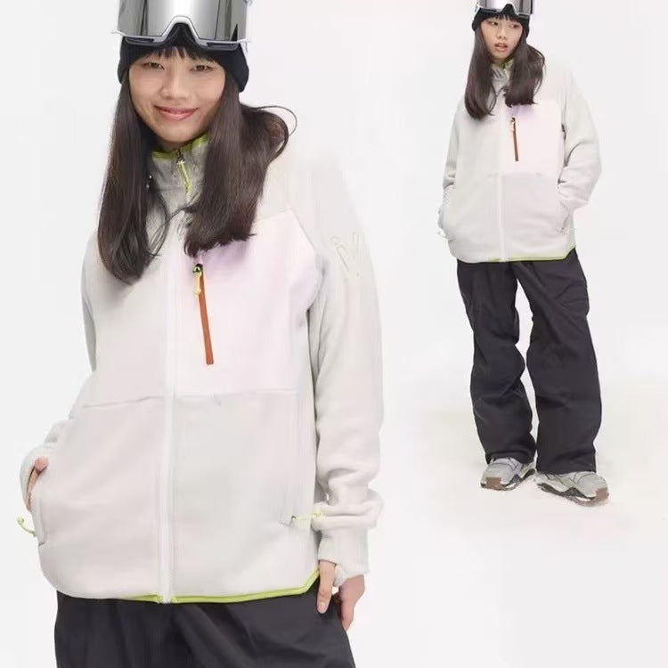 Damen Outdoor-Jacke Funktionstaschen Reißverschluss Norvielle