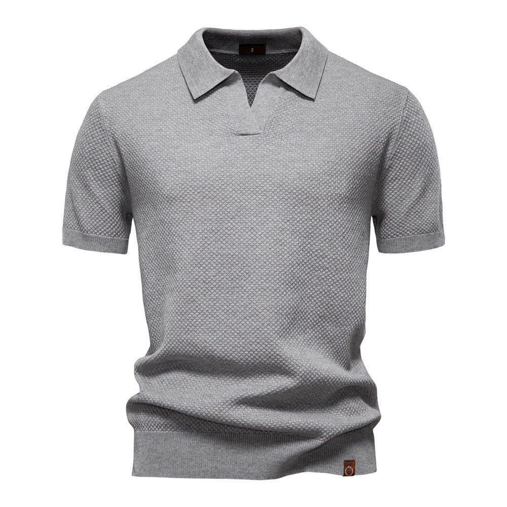 Herren Polo-Shirt Strukturiert