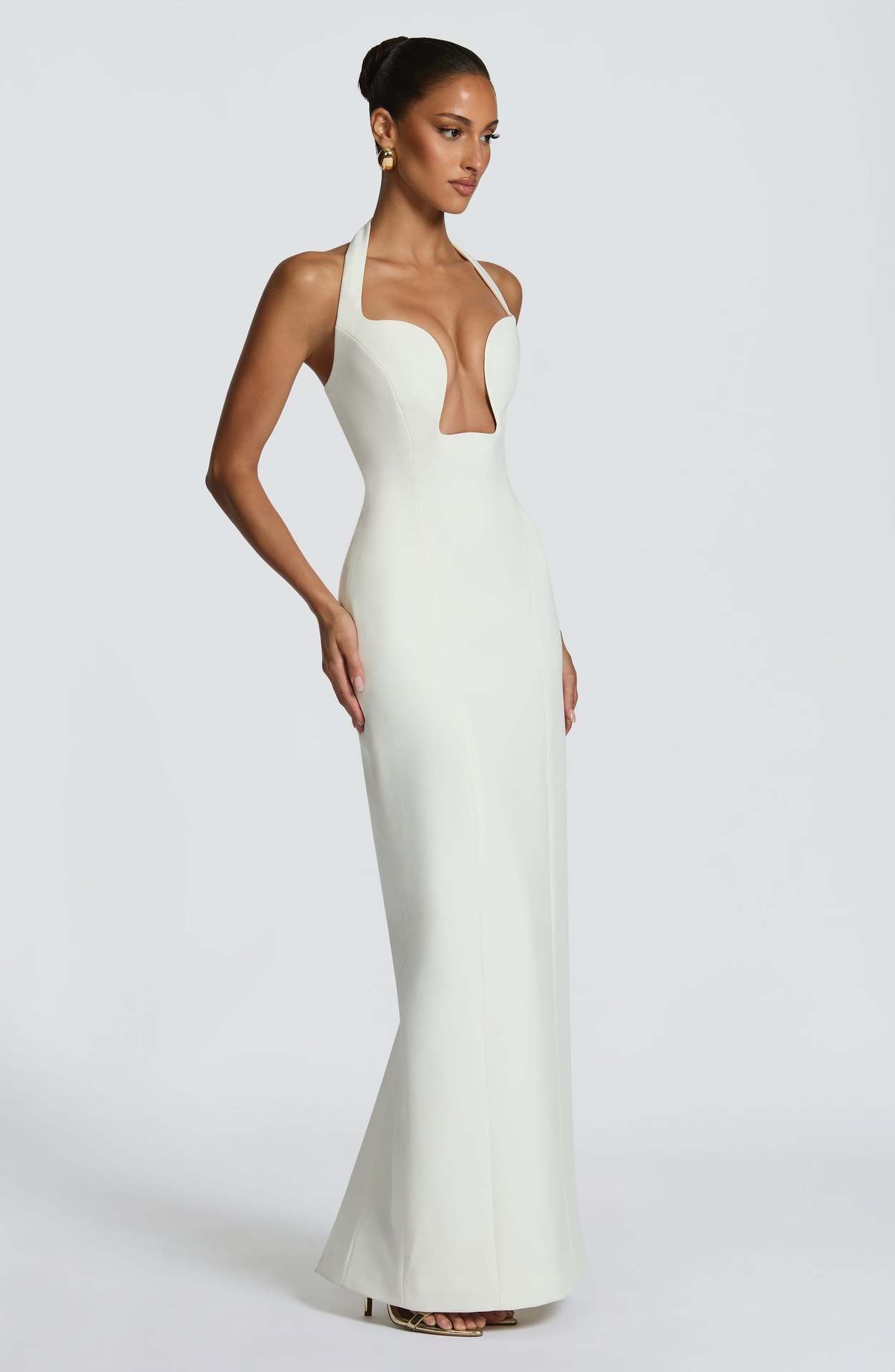 Damen Abendkleid Elegantes Herz-Ausschnitt Schwingender Saum Norvielle