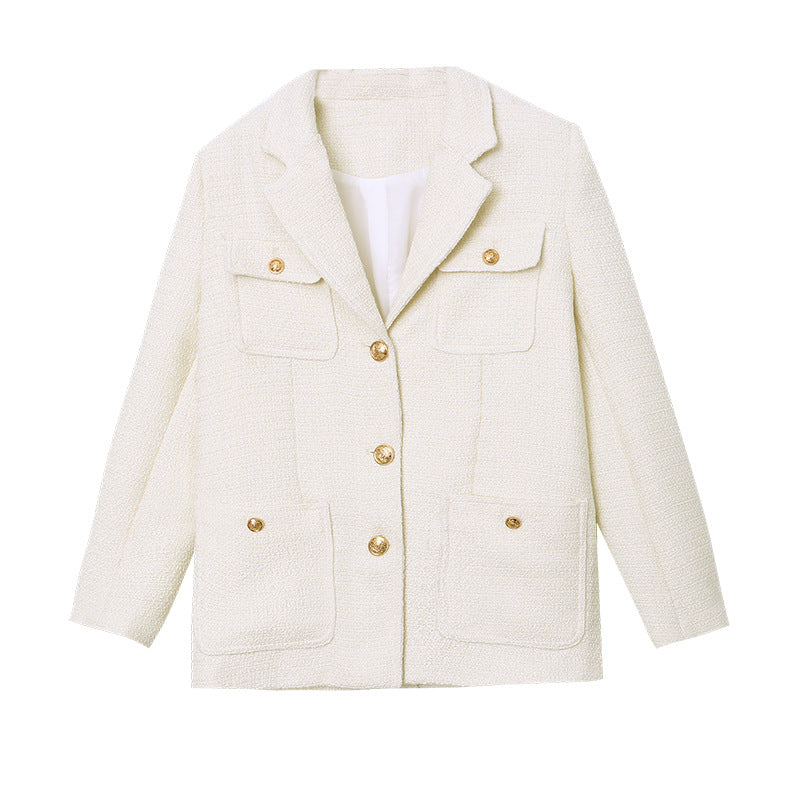 Damen Boucle Blazerjacke mit Taschen Norvielle