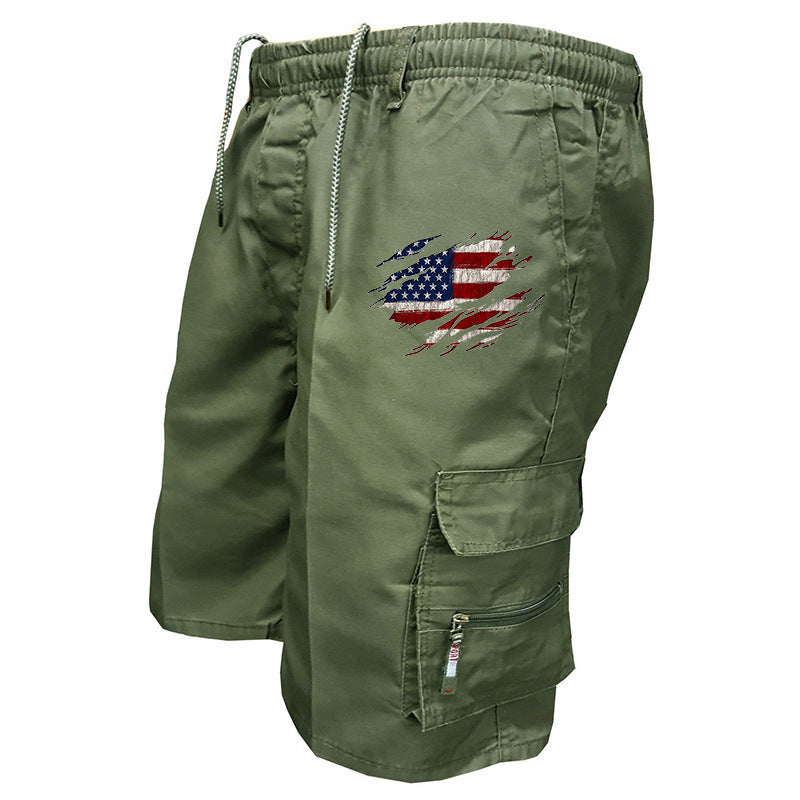 Herren Cargo-Shorts elastischer Bund mit Seitentaschen Norvielle