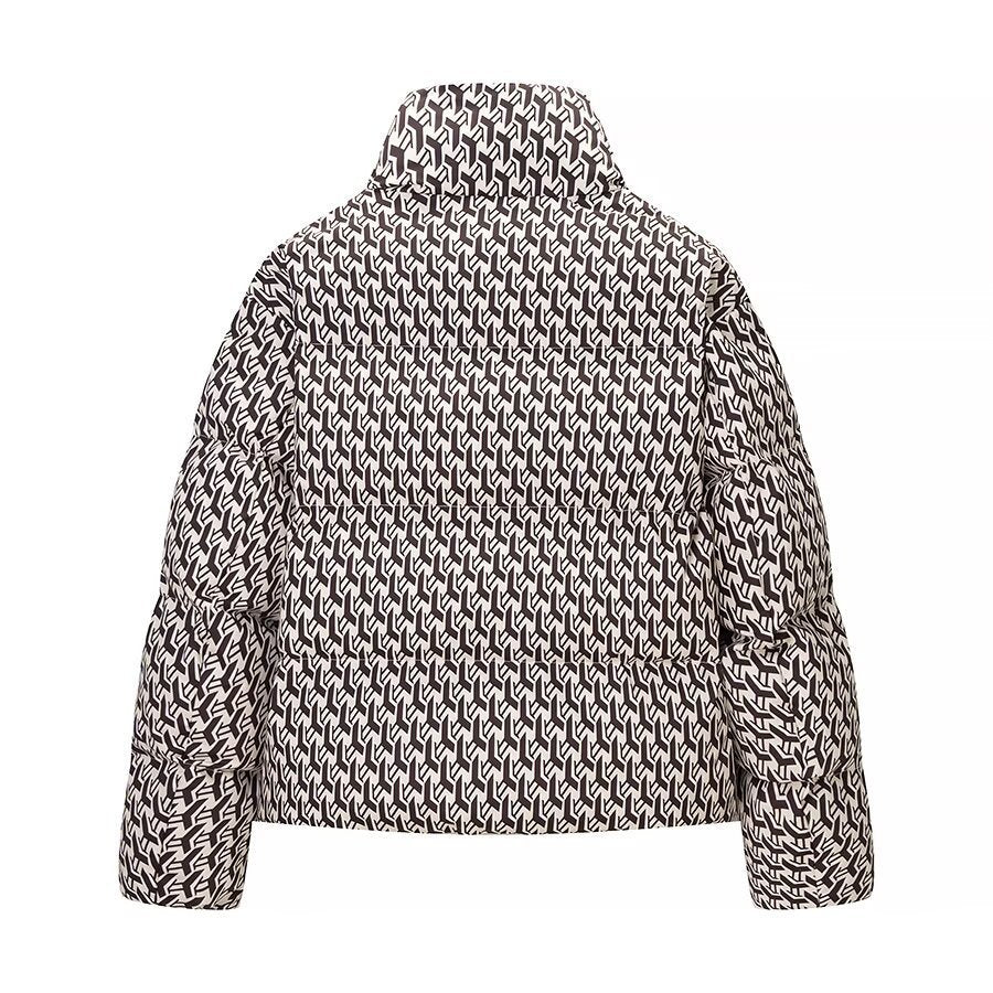 Damen Steppjacke Modernes Grafikdesign Norvielle