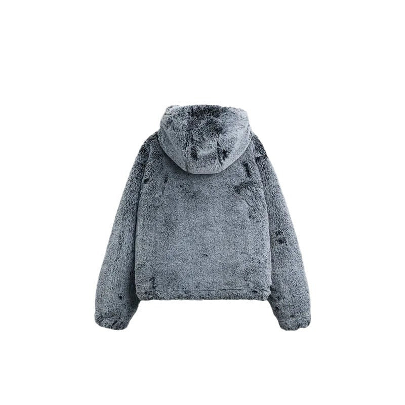 Damen Kunstpelzjacke Flauschig Norvielle