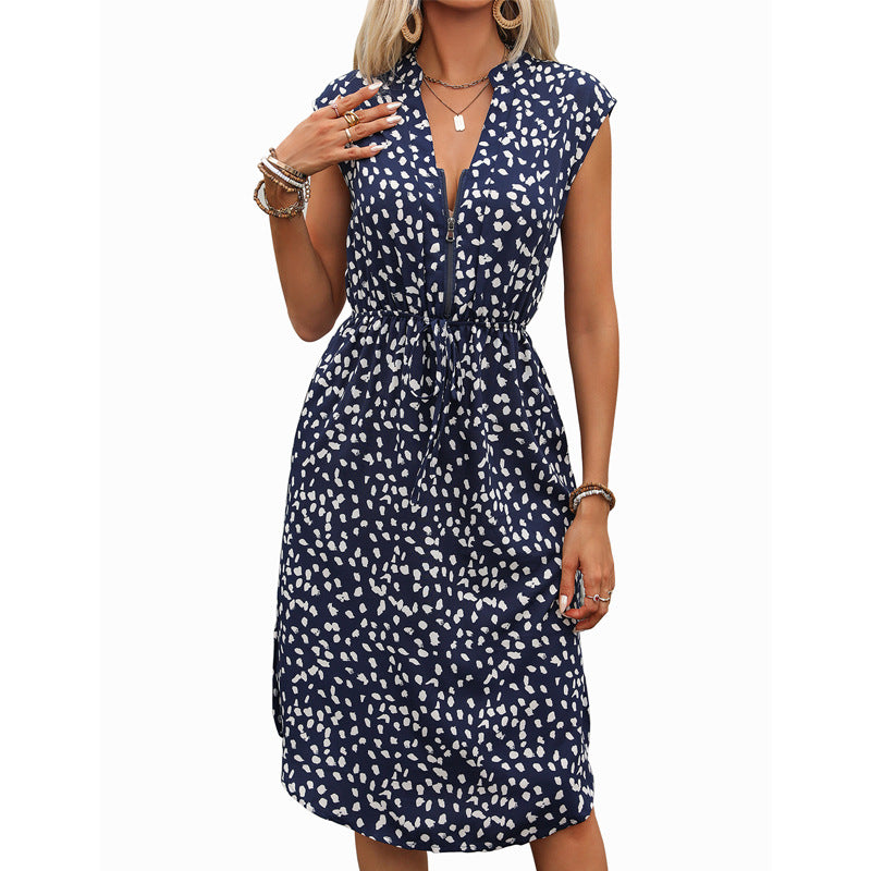 Damen Midikleid Elastisch Klassischer Hemdkragen Norvielle