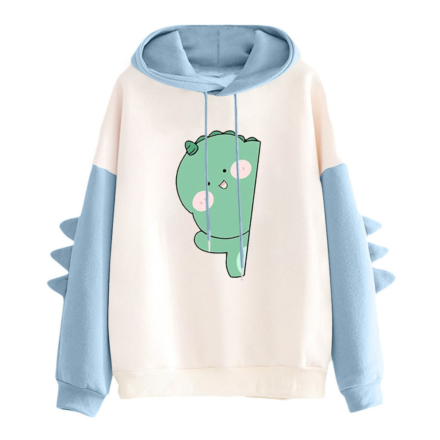 Damen Kapuzenpullover Dinosaurier-Motiv