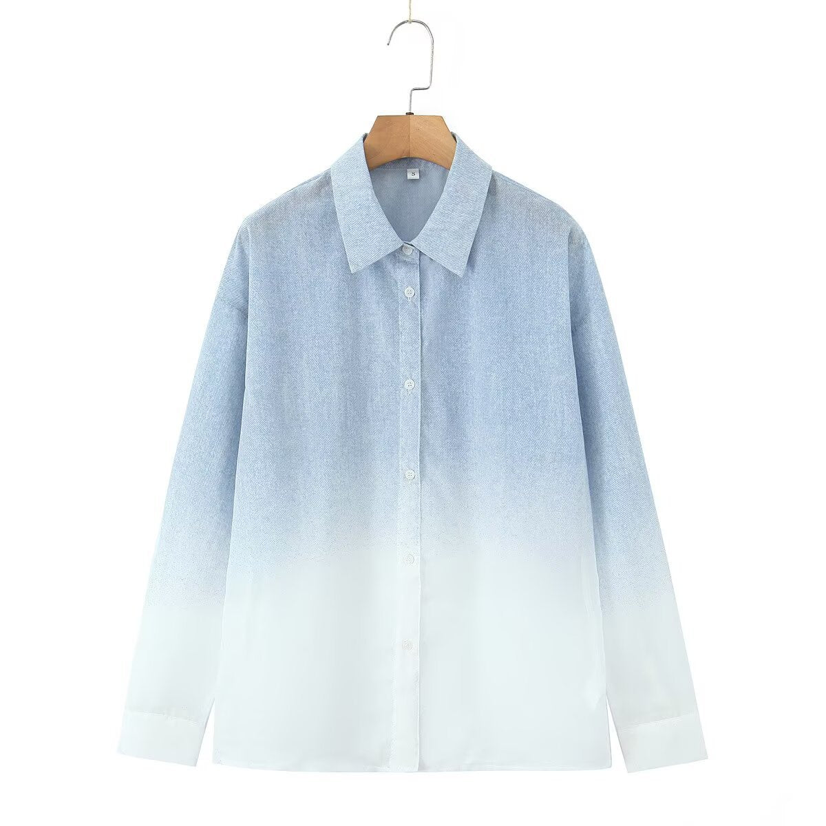 Damen Bluse Leichter Farbverlauf Norvielle