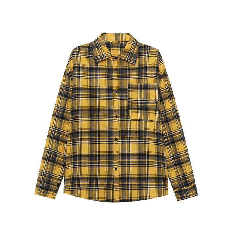 Damen Hemdjacke Kariert Entspannte Passform Norvielle
