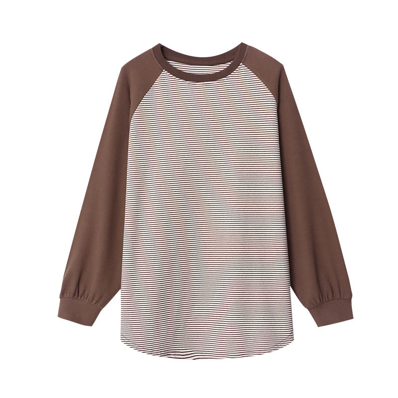Damen Sweatshirt Gestreift Größe L Norvielle