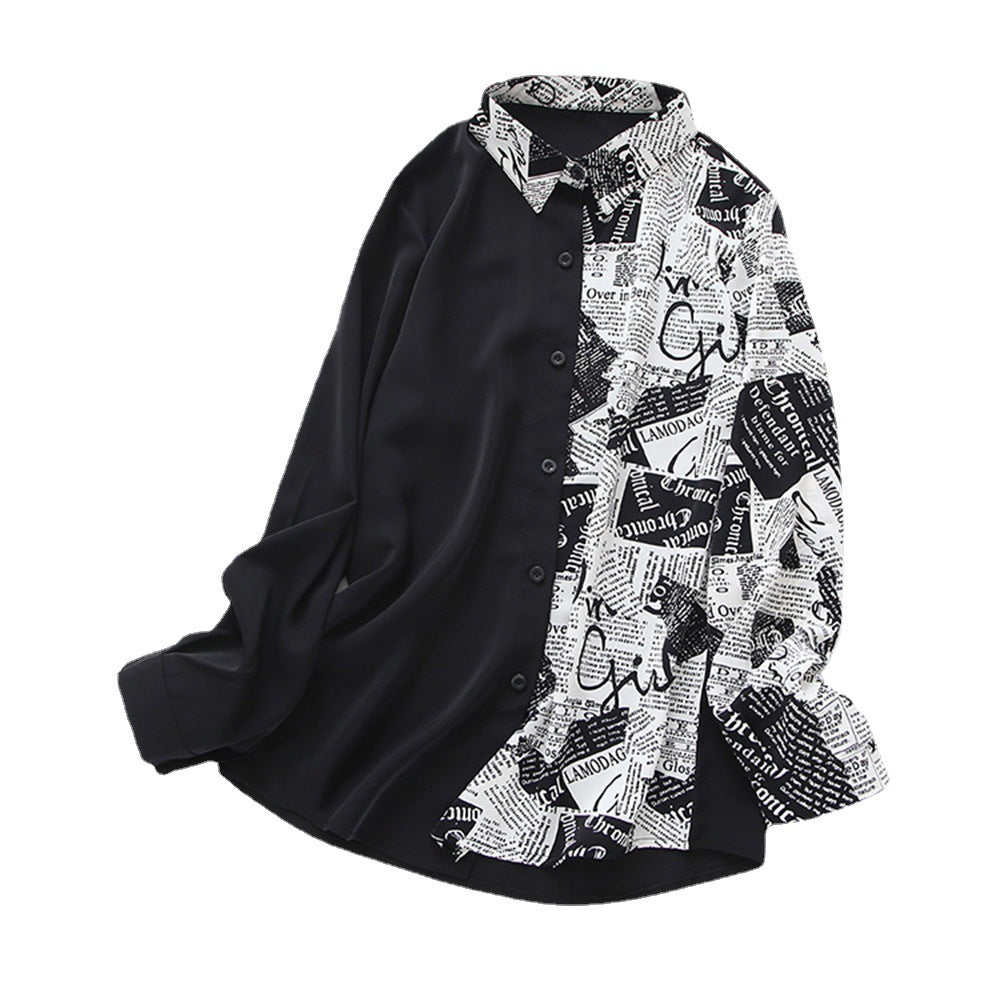 Damen Bluse Kreativer Druck Norvielle