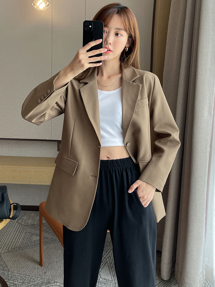 Damen Oversized Blazer Lässiger Schnitt