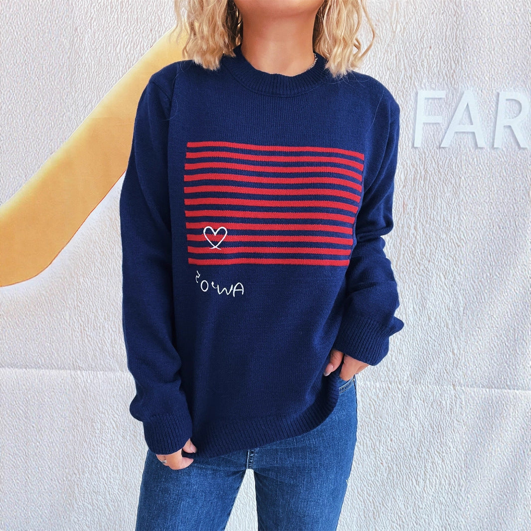 Damen Sweatshirt Grafik-Print Norvielle