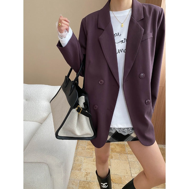 Damen Oversized Blazer mit Details Beige