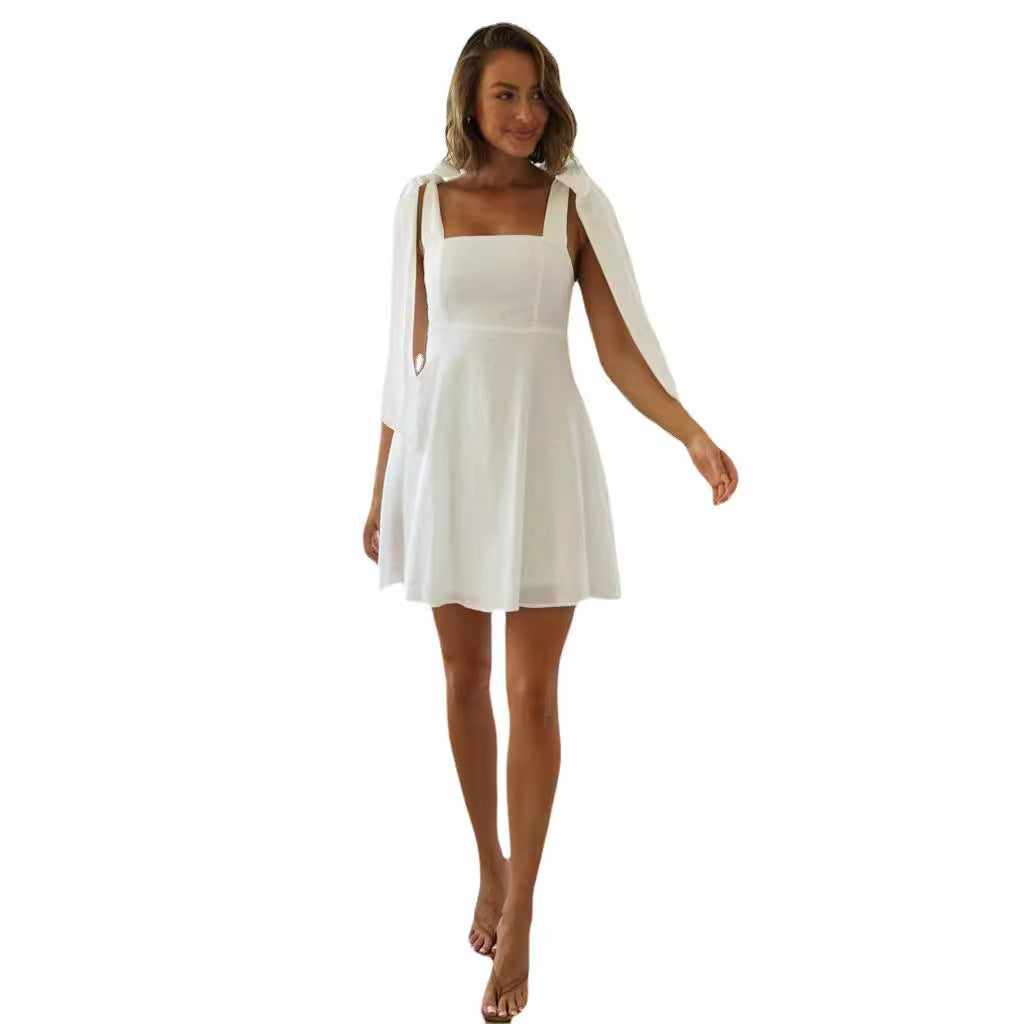 Damen Trägerkleid Lässig Schleifen Norvielle
