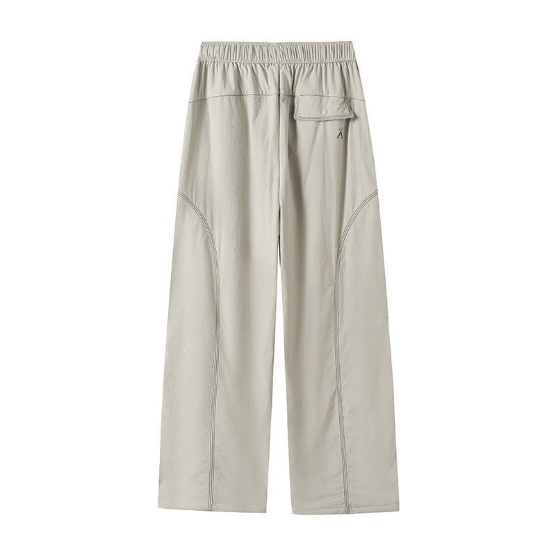 Damen Leichte Laufhose Elastischer Bund Praktische Taschen