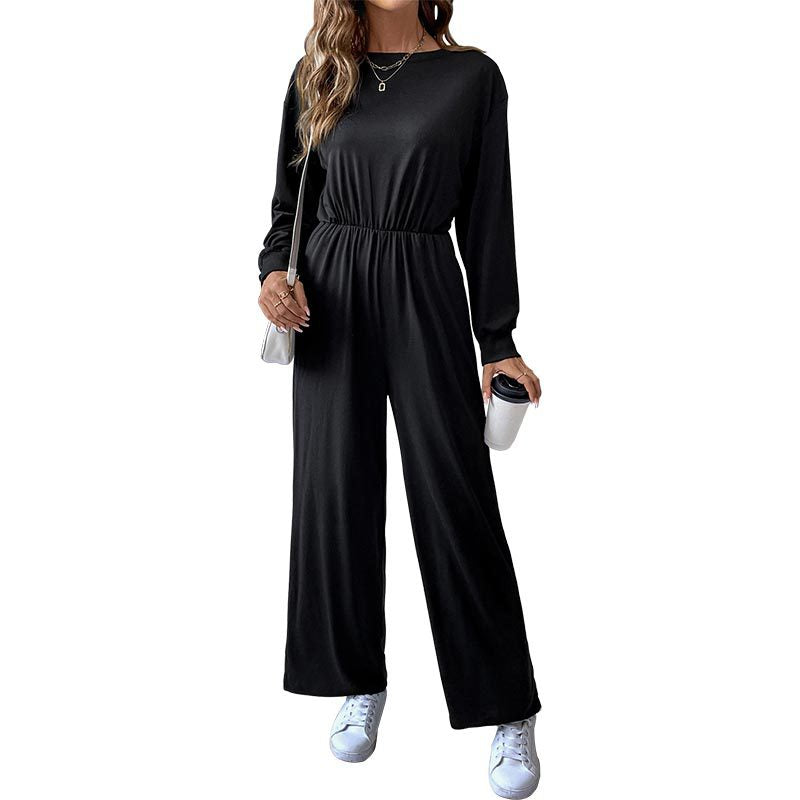 Damen Jumpsuit Tailliert Mit Seitentaschen Norvielle