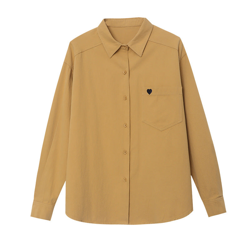 Damen Bluse Lässig Herz-Detail Norvielle