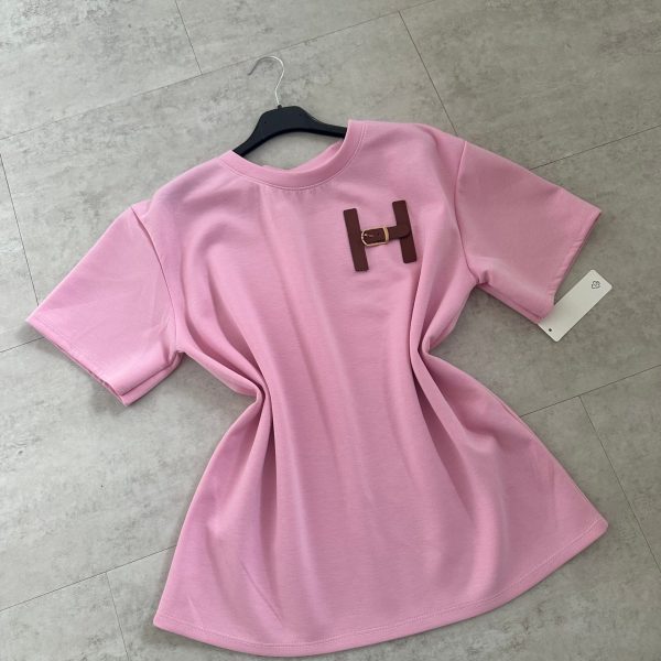 Damen T-Shirt Lässiger Schnitt Baumwolle Weiß