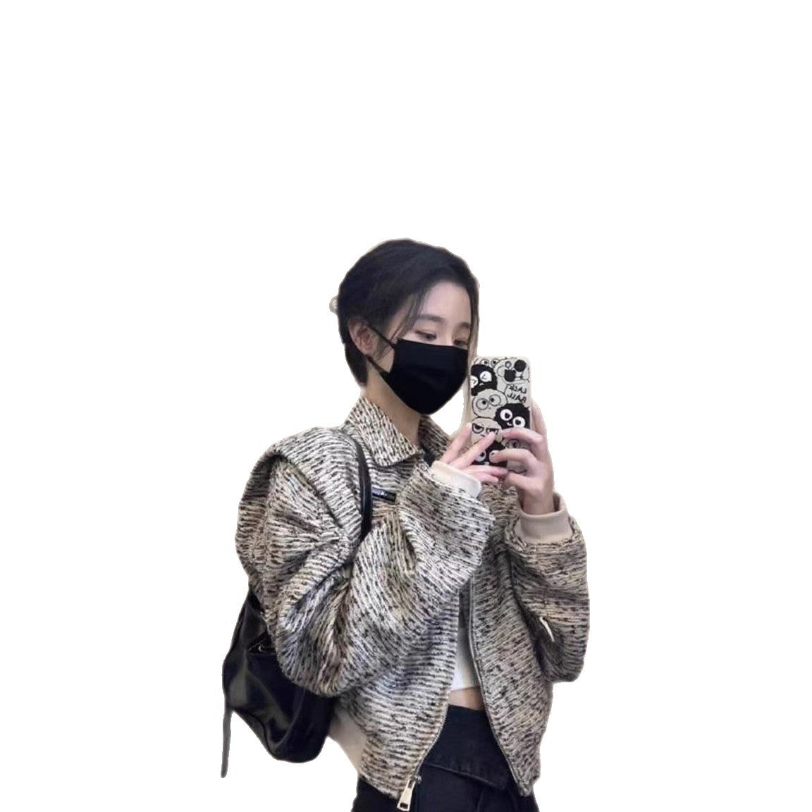 Damen Freizeitjacke Strukturiertes Design Norvielle