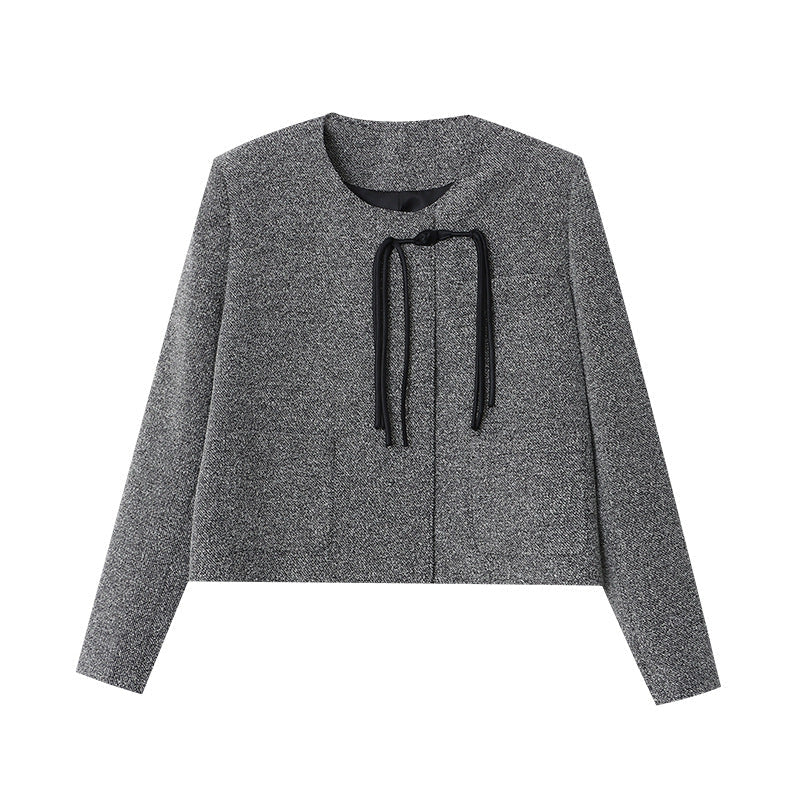 Damen Kurzjacke Dekorative Kordelzüge Norvielle