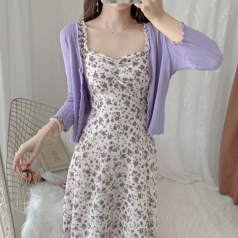 Damen Maxikleid Florale Muster Wickeldetail Norvielle