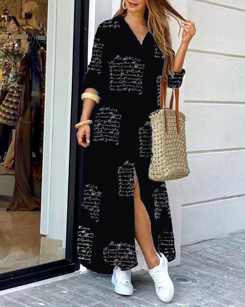 Damen Hemdkleid Modestil Baumwolle