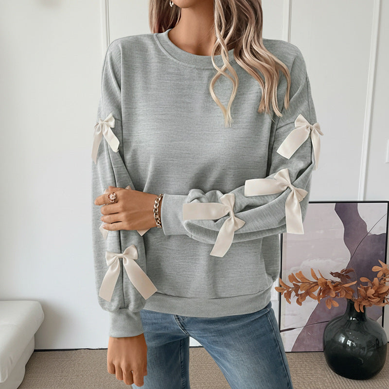 Damen Pullover mit Schleifendetails Norvielle