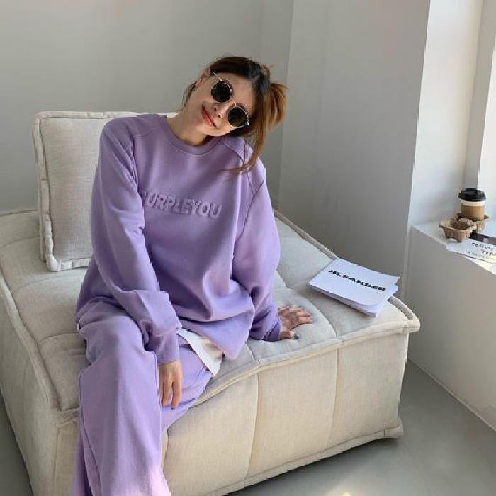 Damen Oversized Sweatshirt Lounge-Outfit Jogginghosen Norvielle