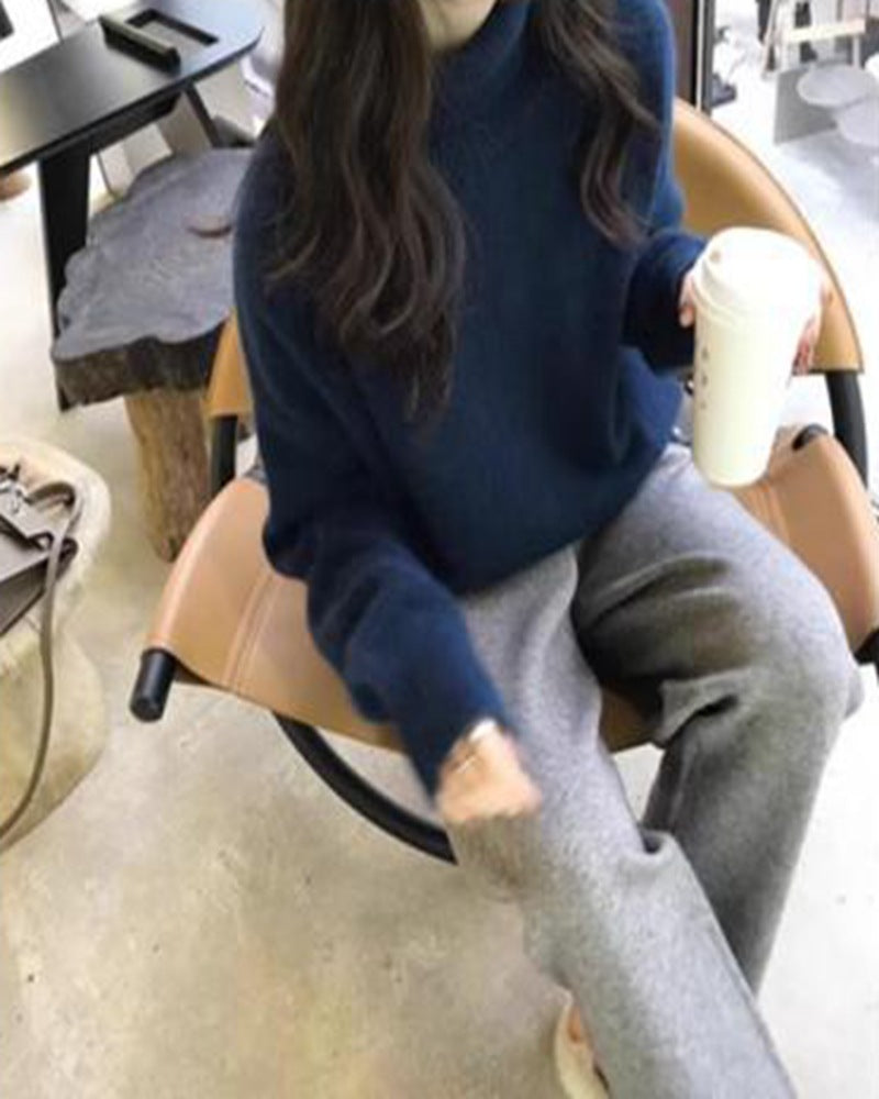 Damen Rollkragenpullover aus Wolle Norvielle