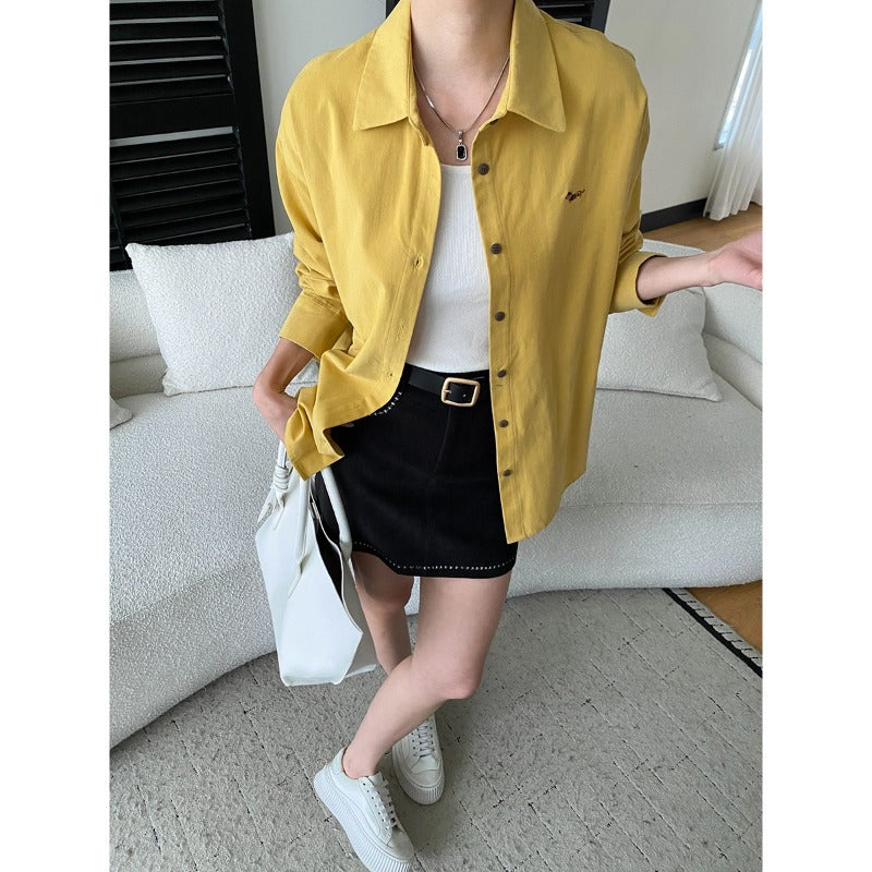 Damen Überhemdjacke Lässig Mit Taschen Norvielle