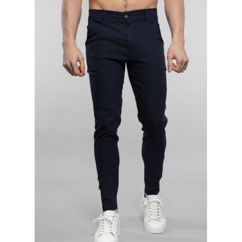 Herren Slim-Fit-Chinohose Elastisch