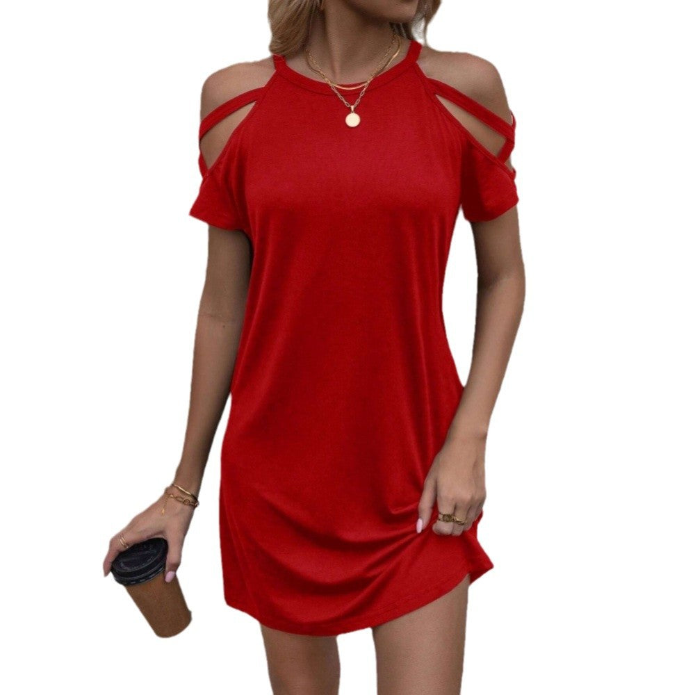Damen Minikleid mit Cut-Out und verstellbaren Trägern