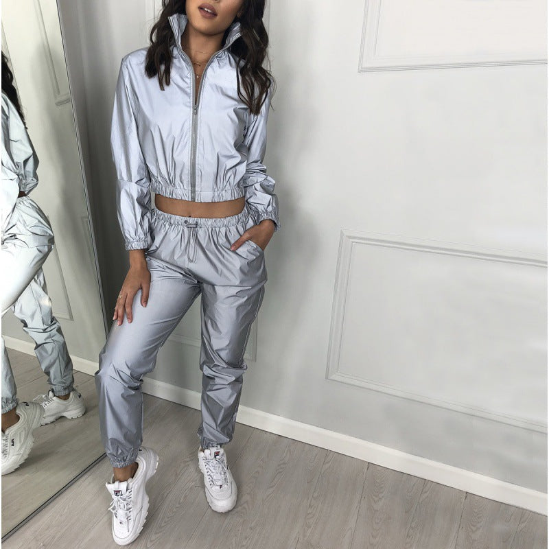 Damen Laufbekleidung Reflektierend Slim Fit
