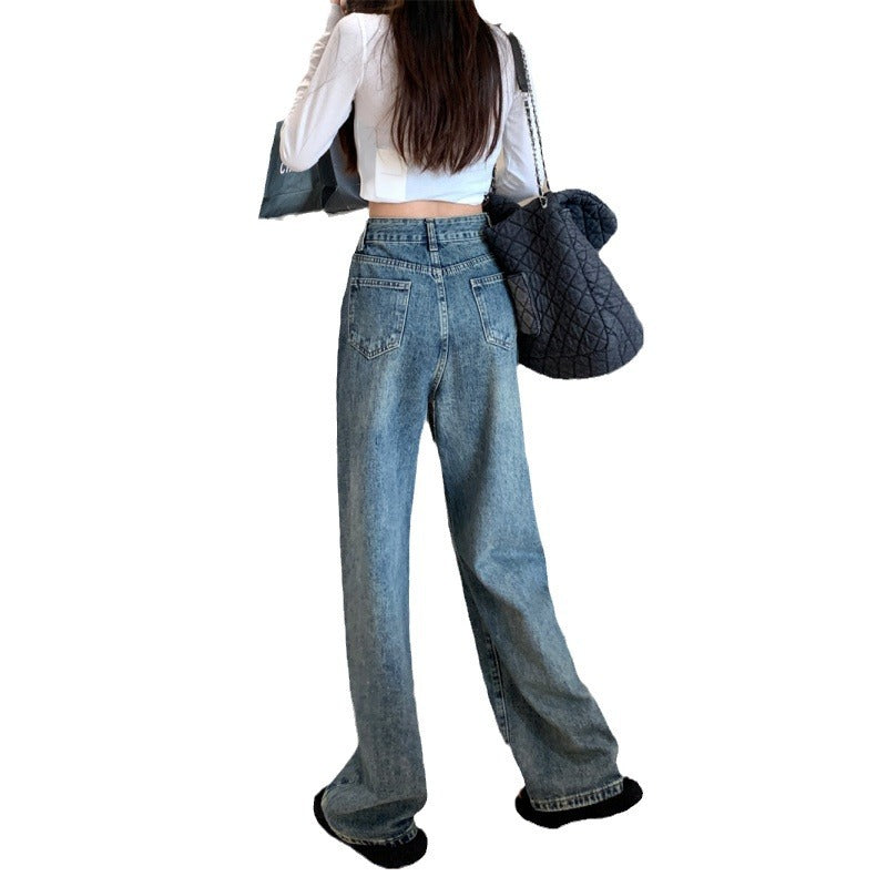 Damen Vintage Jeans Weit Norvielle