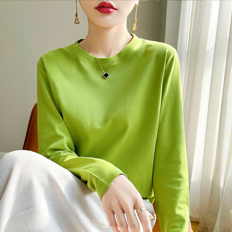 Damen Langarmshirt Rundhals Norvielle