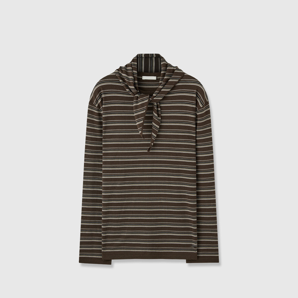 Damen Langarmshirt mit Bindegürtel Modisch