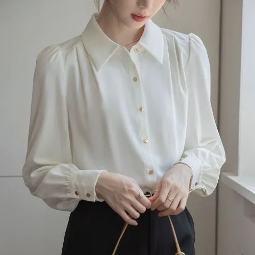 Damen Elegante Bluse aus Seide Norvielle