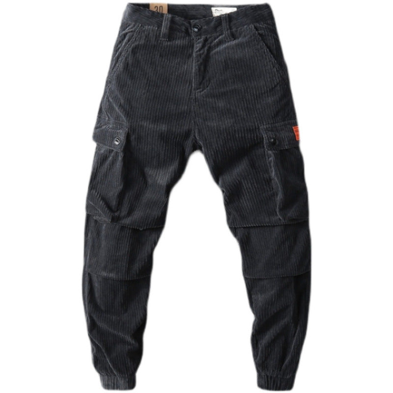 Herren Cargo-Hose Cord Bequem Praktische Taschen