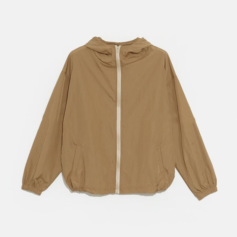 Damen Leichte Kapuzenjacke Funktionales Material Norvielle