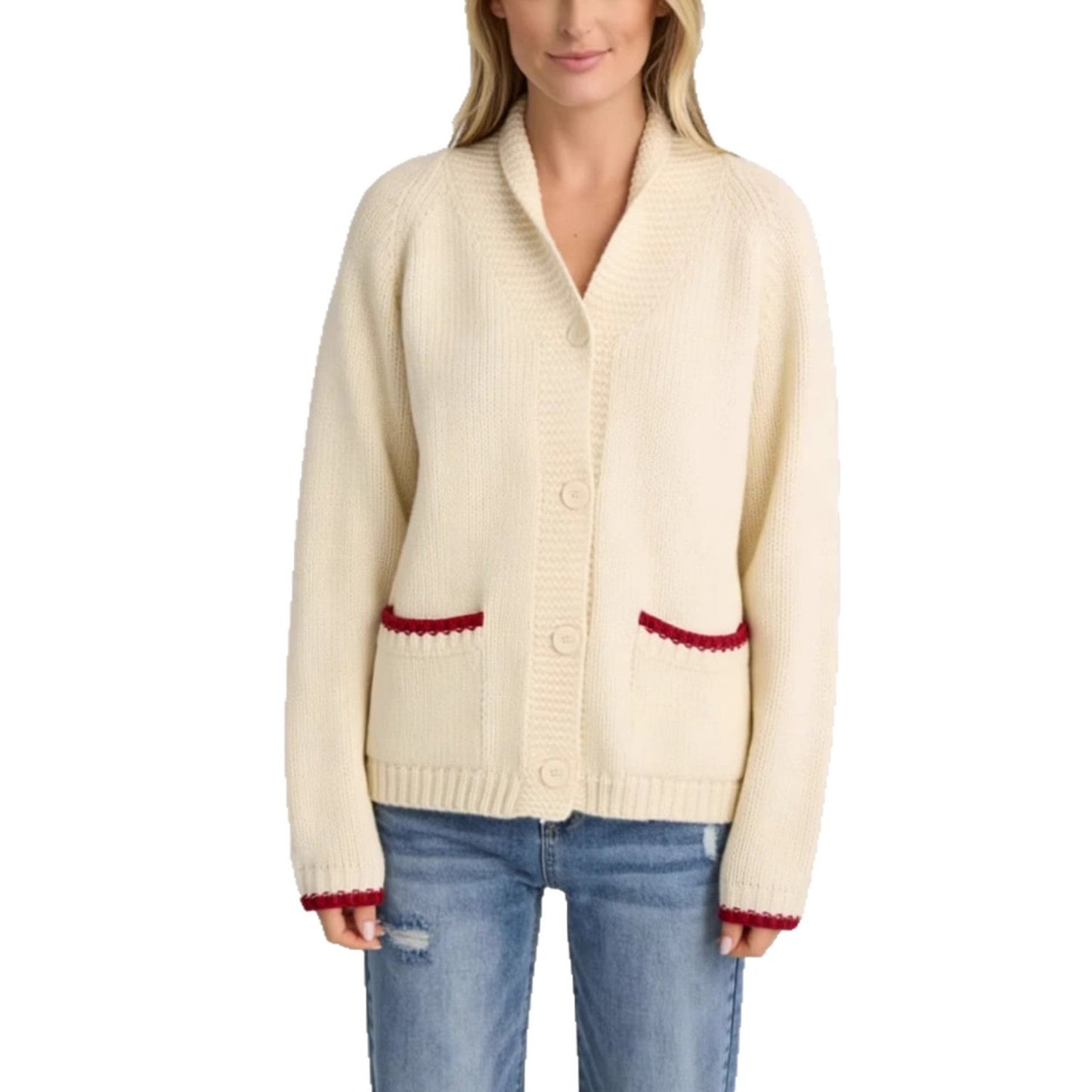 Damen Strickjacke Krabbenmuster Norvielle
