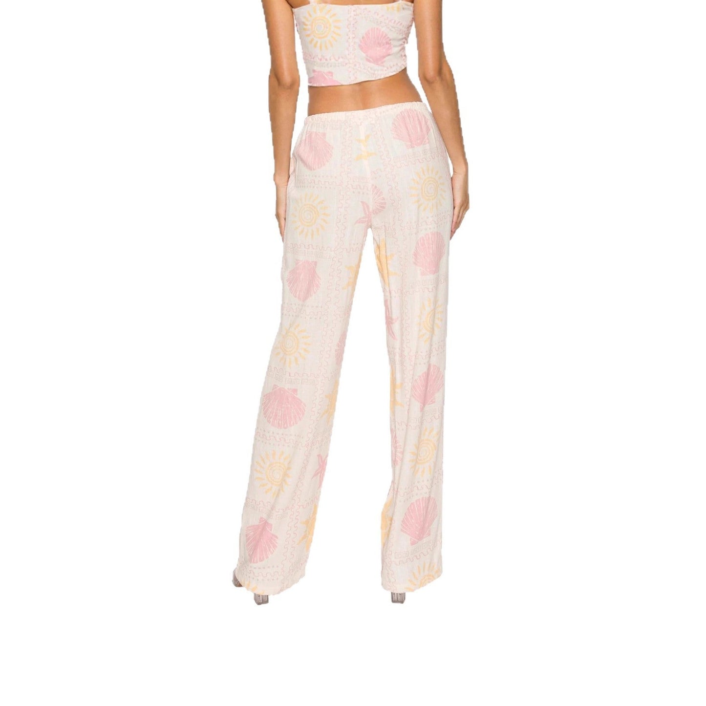 Damen Schlafhose Maritimes Muster Bequem