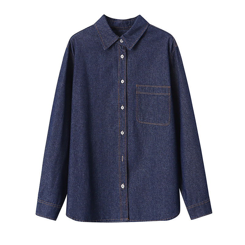 Damen Denim-Überjacke Lässig
