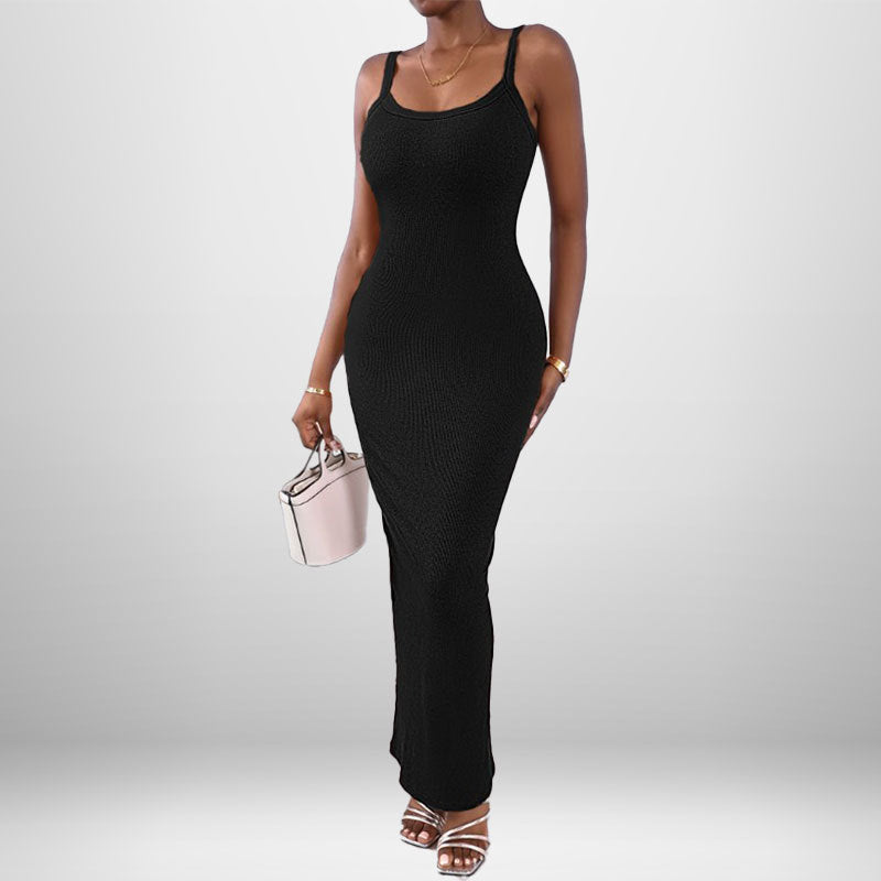 Damen Maxikleid Spaghetti-Träger Elegantes Design Norvielle