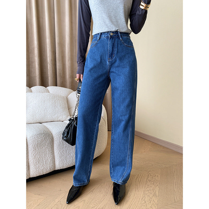 Damen Übergröße Denim-Hemd Lässig