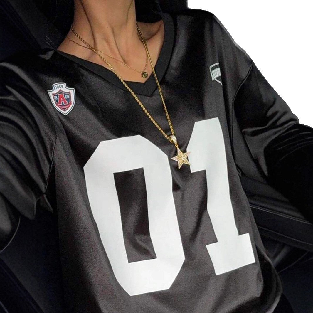 Damen Oversized Sport-T-Shirt Netzarmdesign