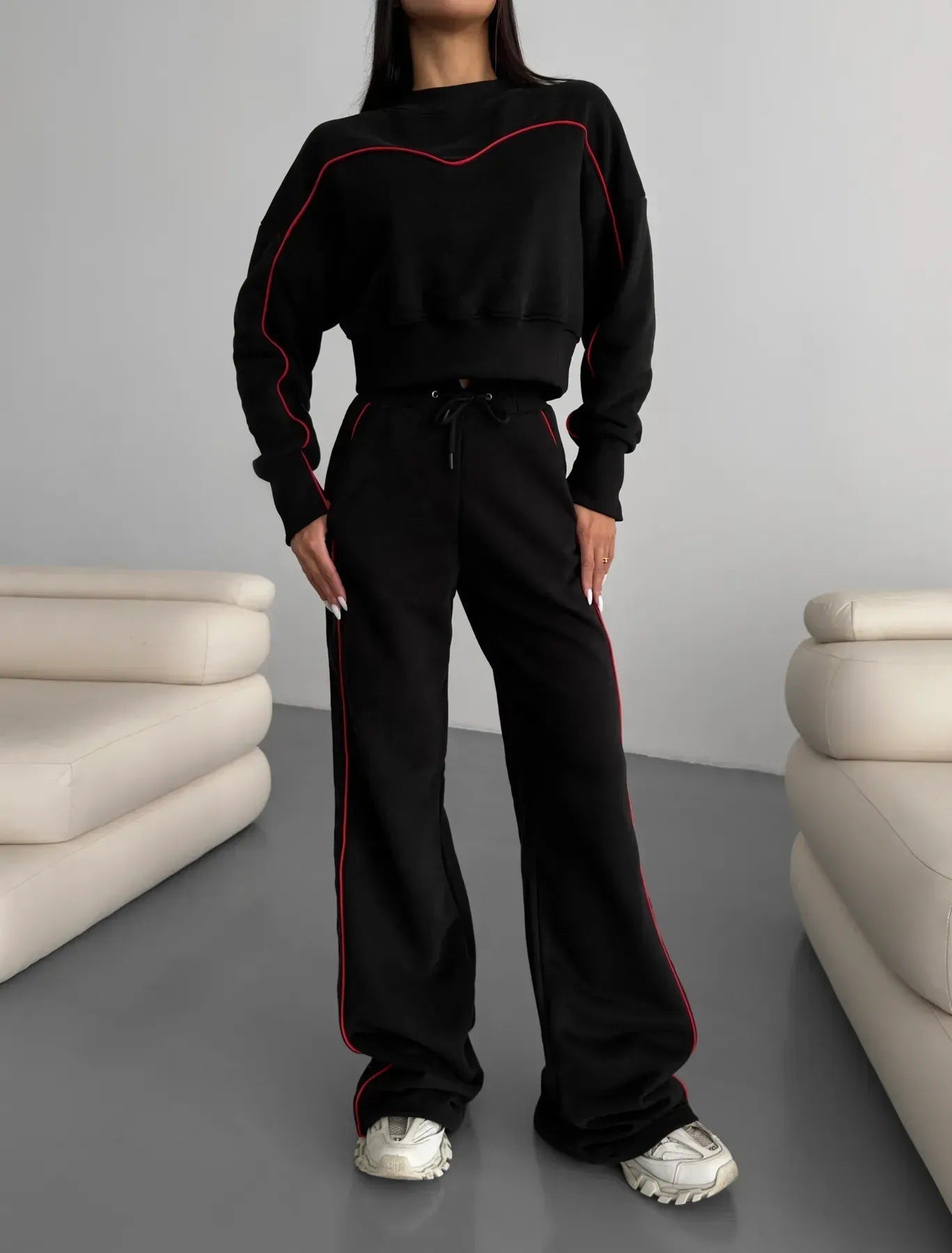 Damen Sport-Loungewear-Set Elastisch Bequem