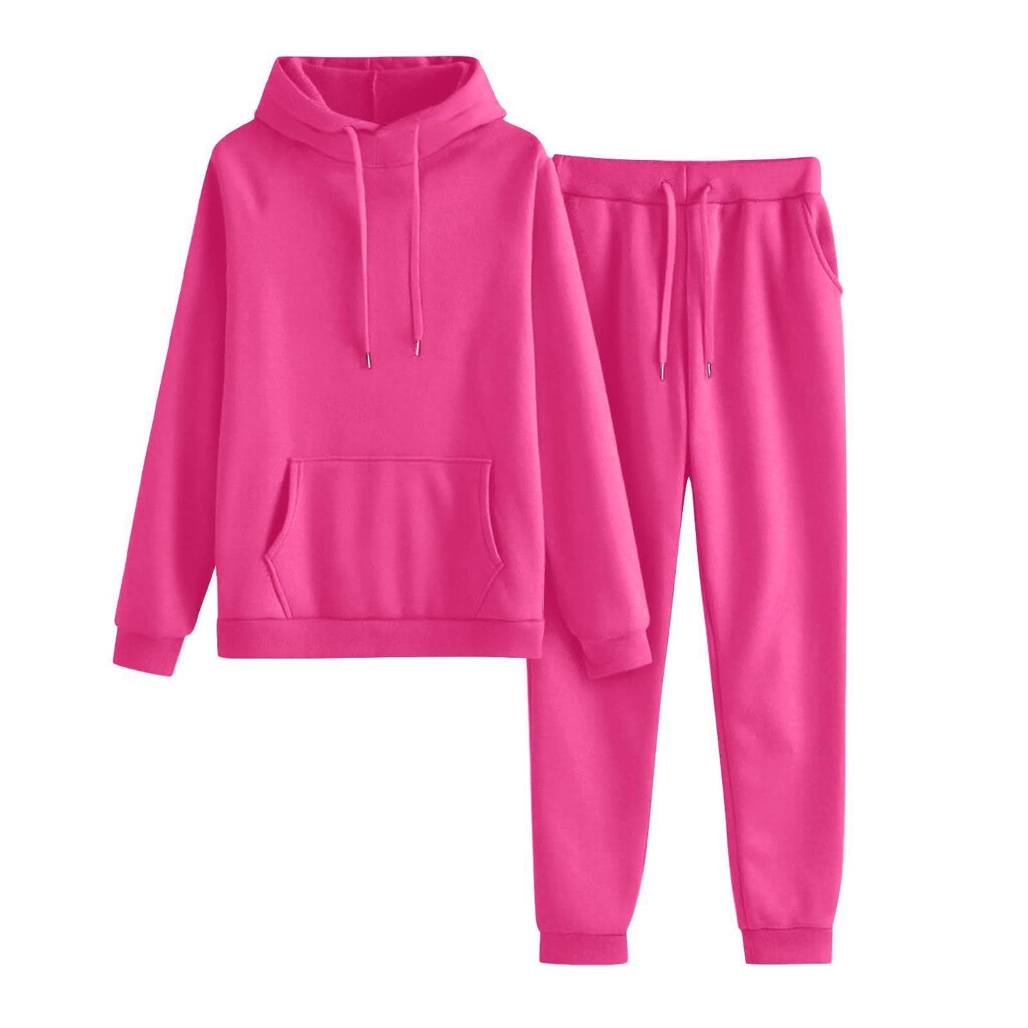Damen Hoodie Jogginghose Set Lässig Mit Taschen Norvielle