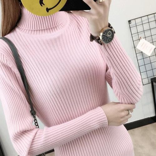 Damen Rollkragenpullover Rippstruktur Hochwertig Norvielle