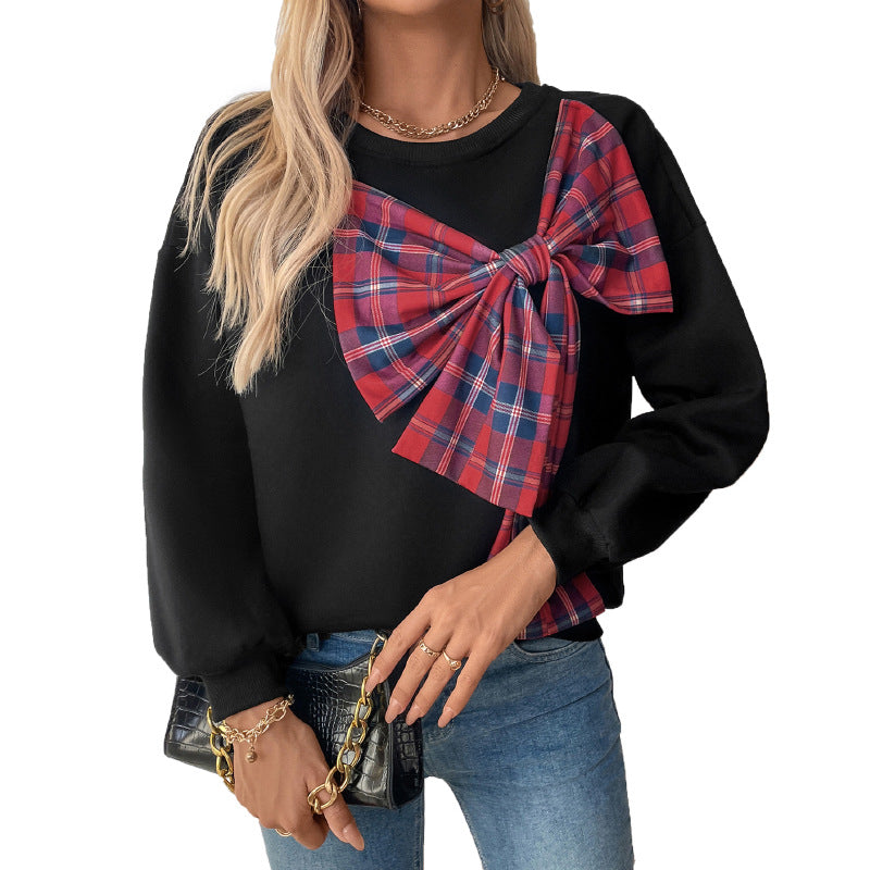 Damen Sweatshirt Künstlerisches Knoten-Design Norvielle