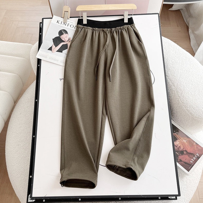 Damen Freizeithose Verstellbarer Bund Bequem