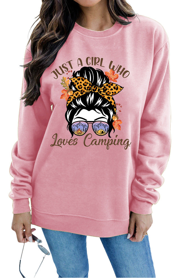 Damen Sweatshirt Campingmotiv Norvielle
